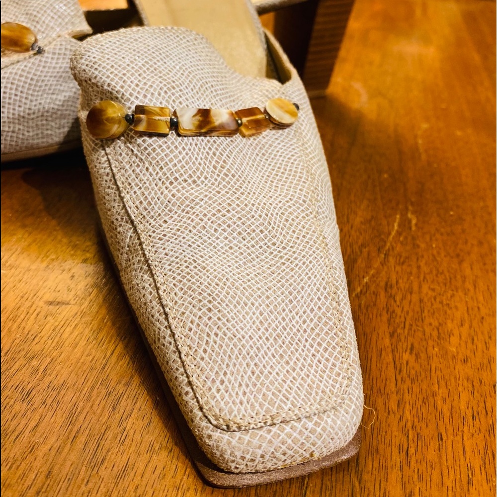 Stuart Weitzman Mules Reptil Leather Made in Spain New without tag Size 11.5 - Picture 7 of 13